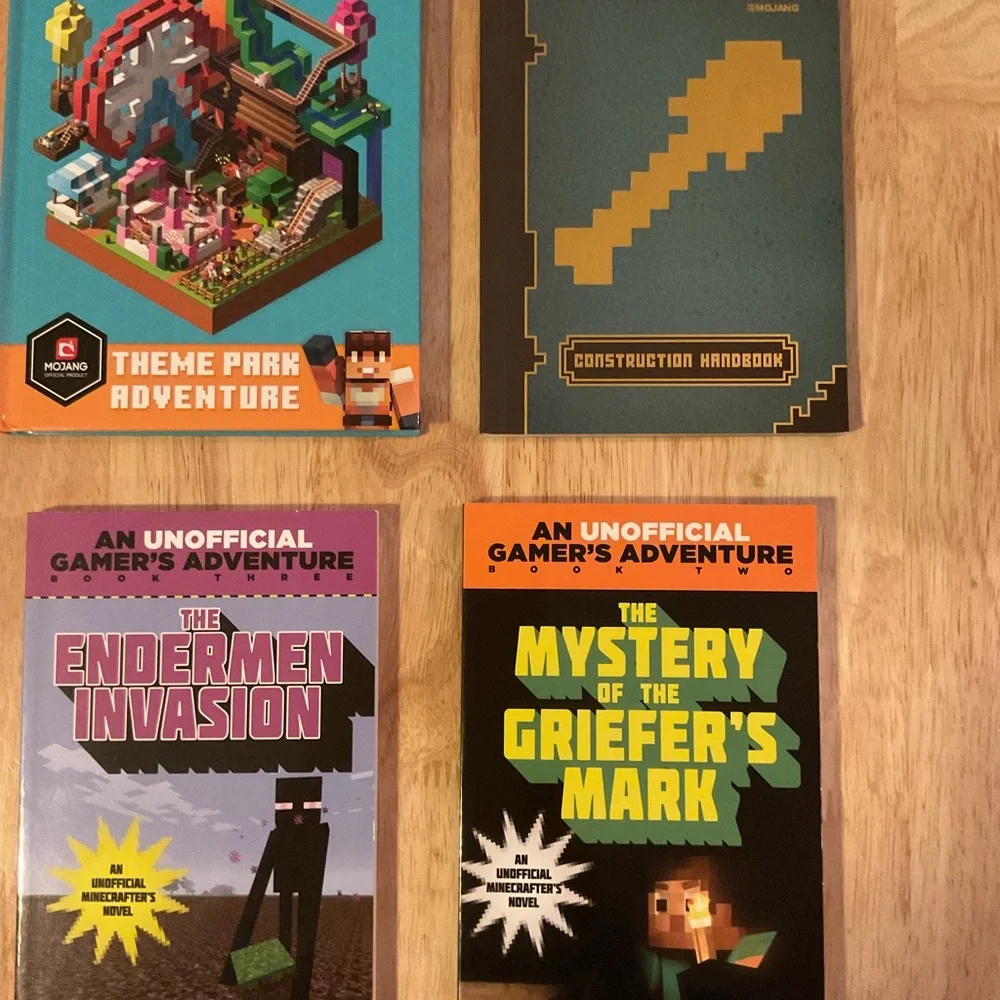 Minecraft Video Game Book Collection Lot of 6